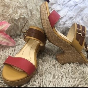 Diana‎ Leather platform shoes